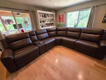 Sectional delivered and set up